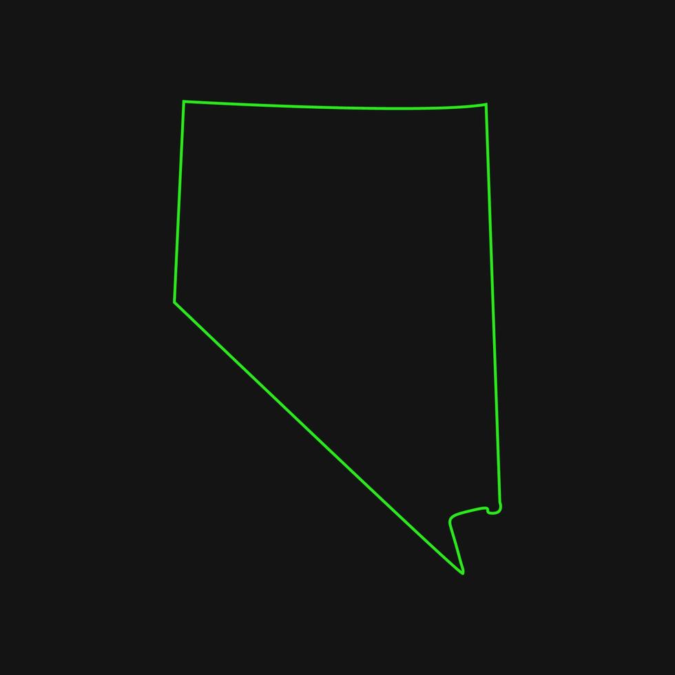 Nevada-Karte illustriert vektor