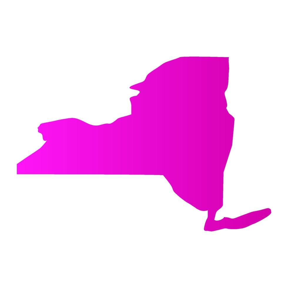 new york karta illustrerad vektor