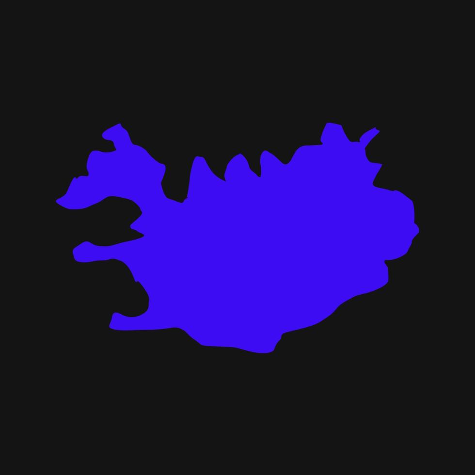 Islandkarte illustriert vektor