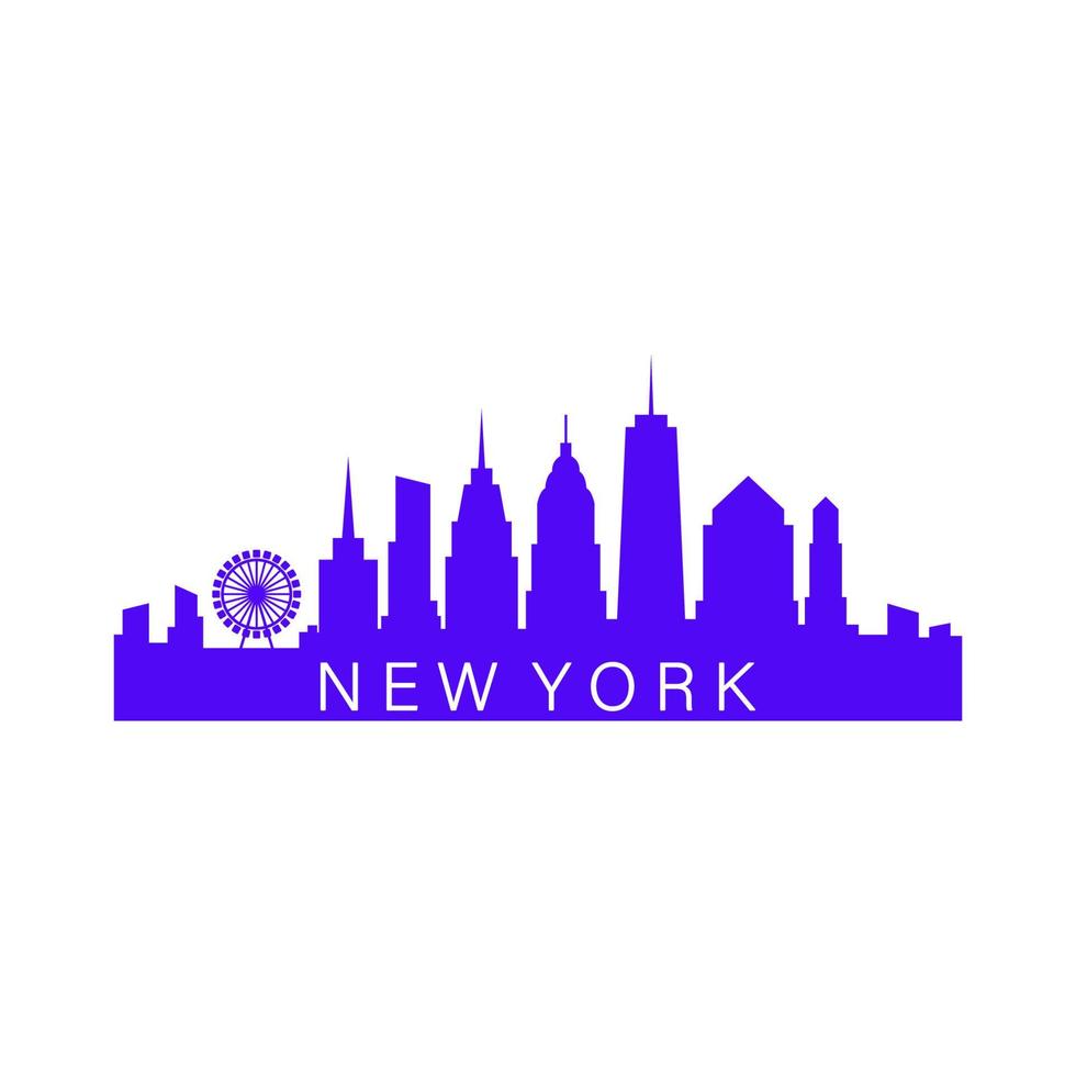 Skyline von New York illustriert vektor