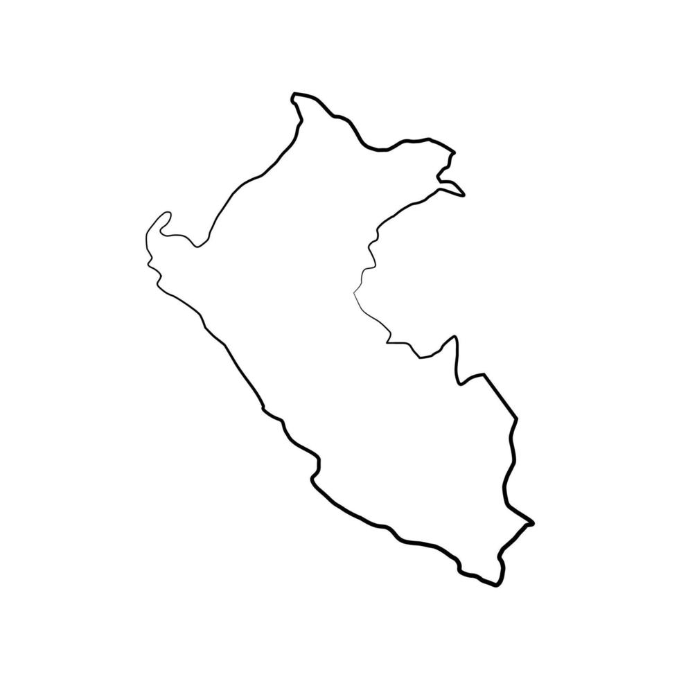 Peru-Karte illustriert vektor