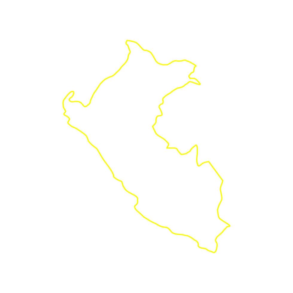 Peru-Karte illustriert vektor