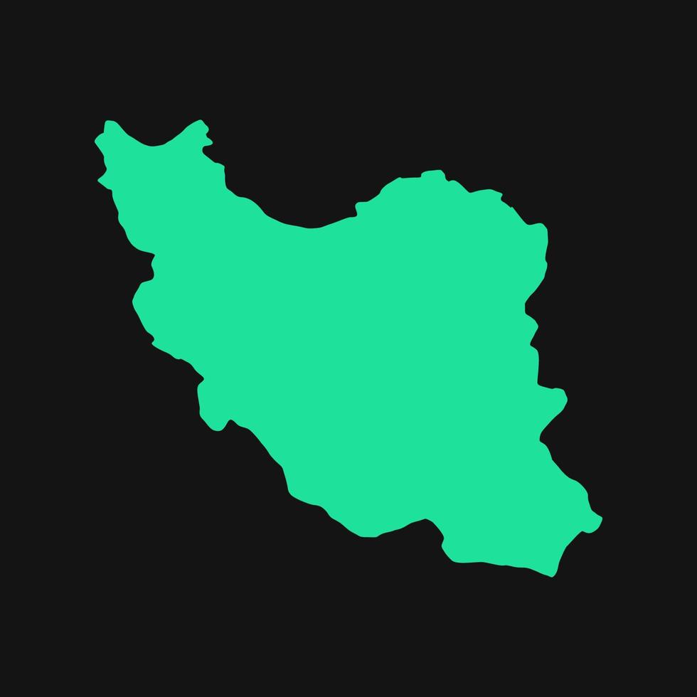 illustrerad Iran karta vektor