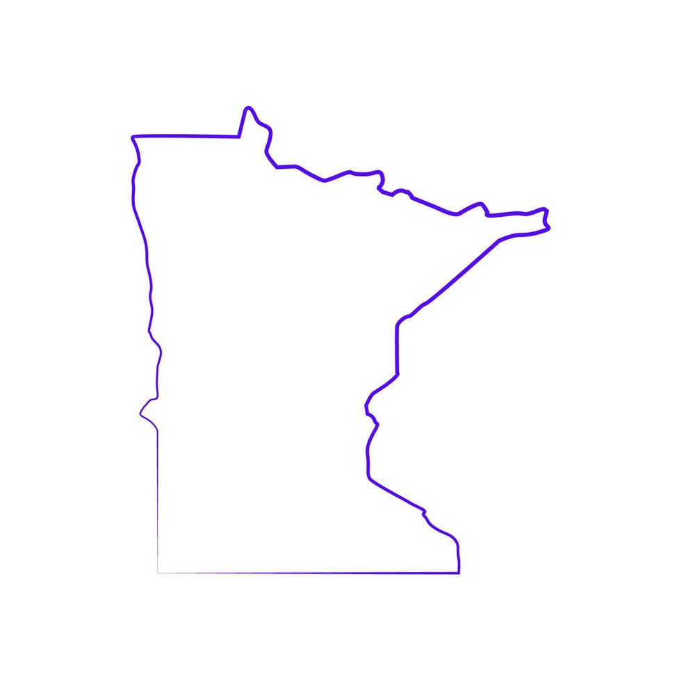 Minnesota-Karte illustriert vektor