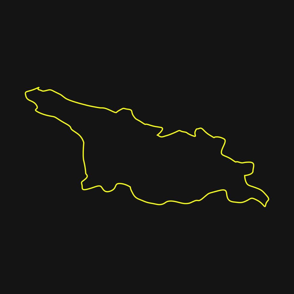 georgien karta illustrerad vektor