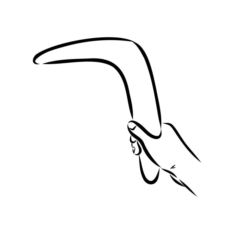 Bumerang-Vektorskizze vektor