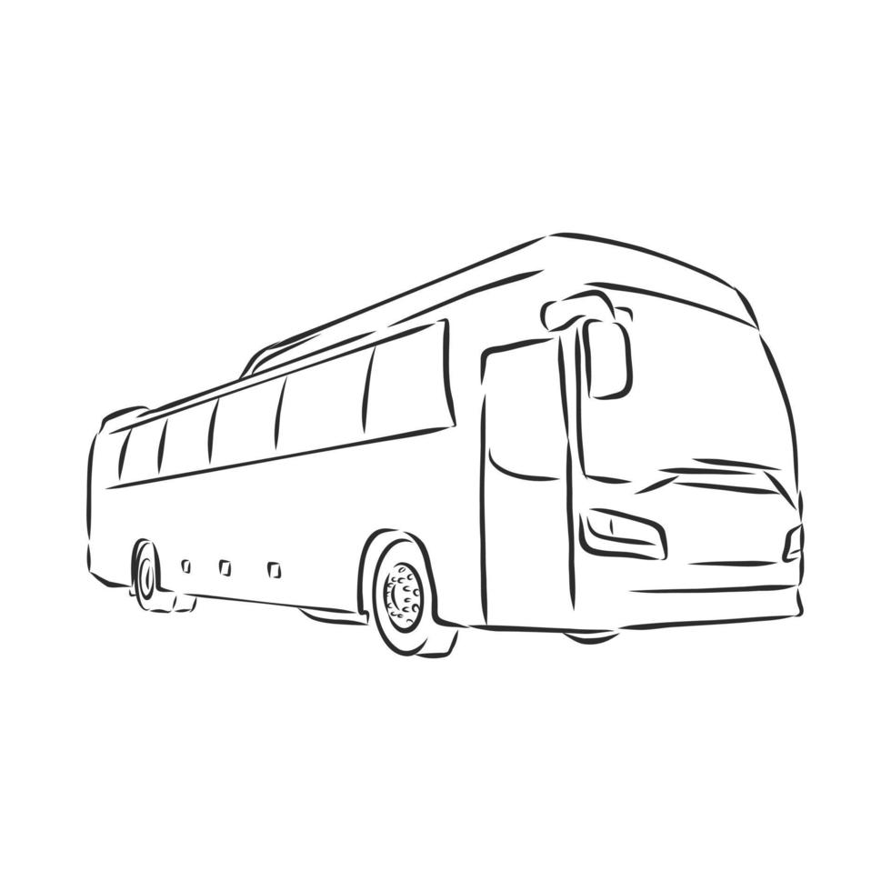 Bus-Vektor-Skizze vektor