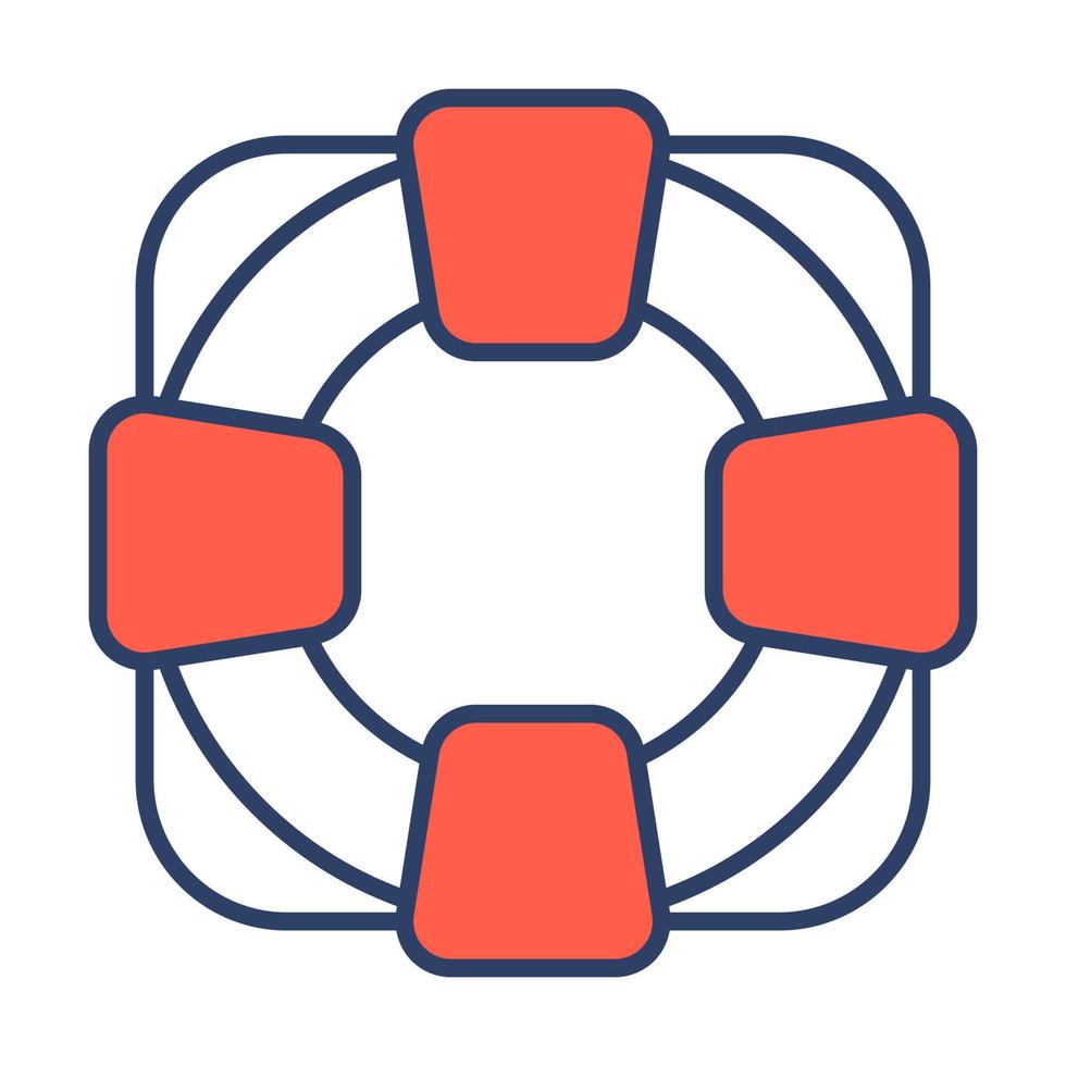 Symbol für die Rettungsschwimmerfinanzierung im Zusammenhang mit der Vektorlinie. bearbeitbarer Strichpixel perfekt vektor