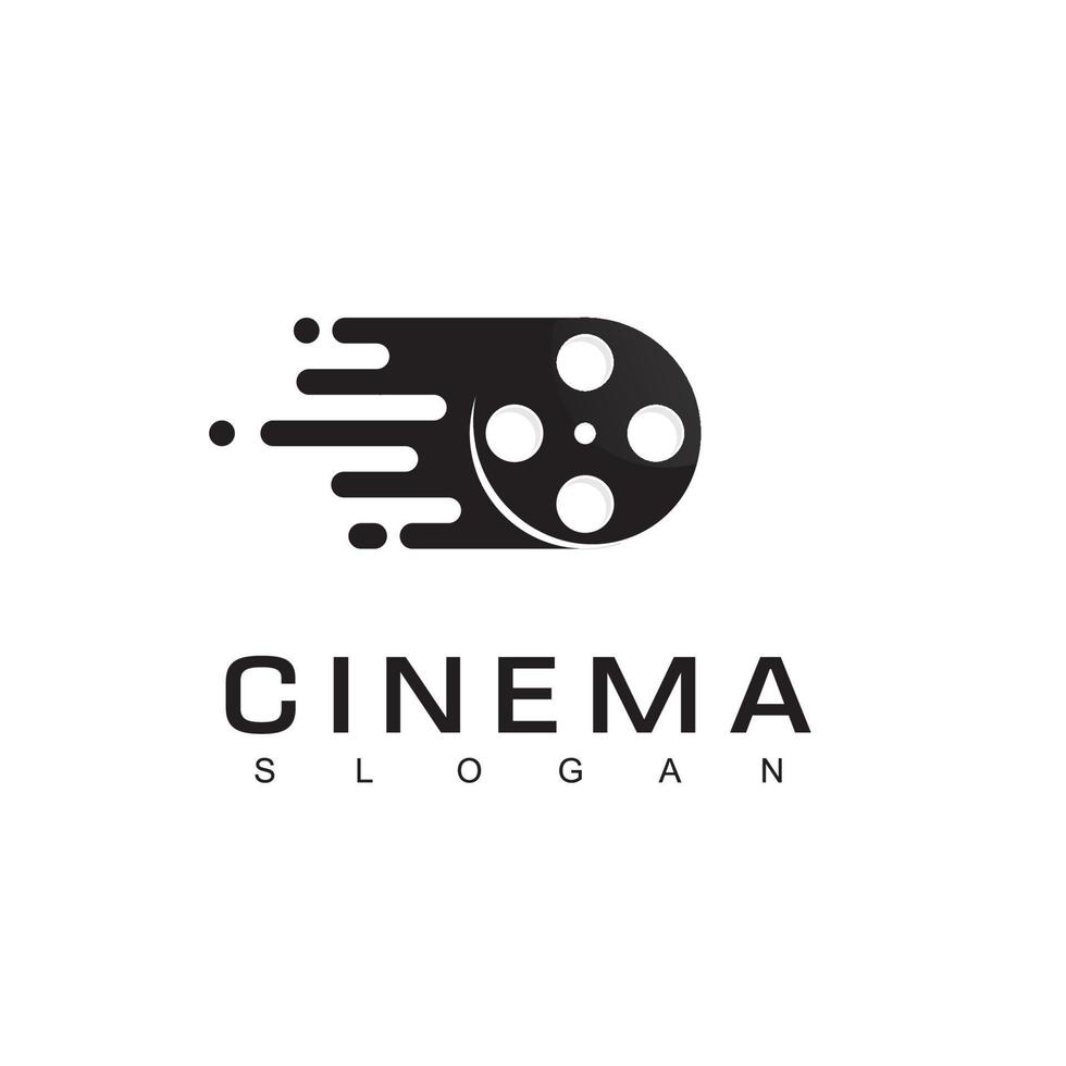 film och bio logotyp mall vektor