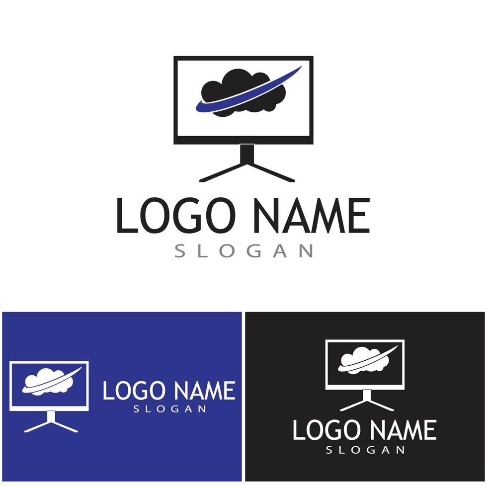 Technologie-Logo-Vorlage-Vektor-Illustration vektor