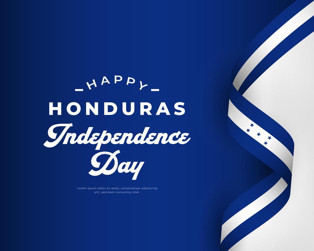 happy honduras unabhängigkeitstag 15. september feier vektor design illustration. vorlage für poster, banner, werbung, grußkarte oder druckgestaltungselement