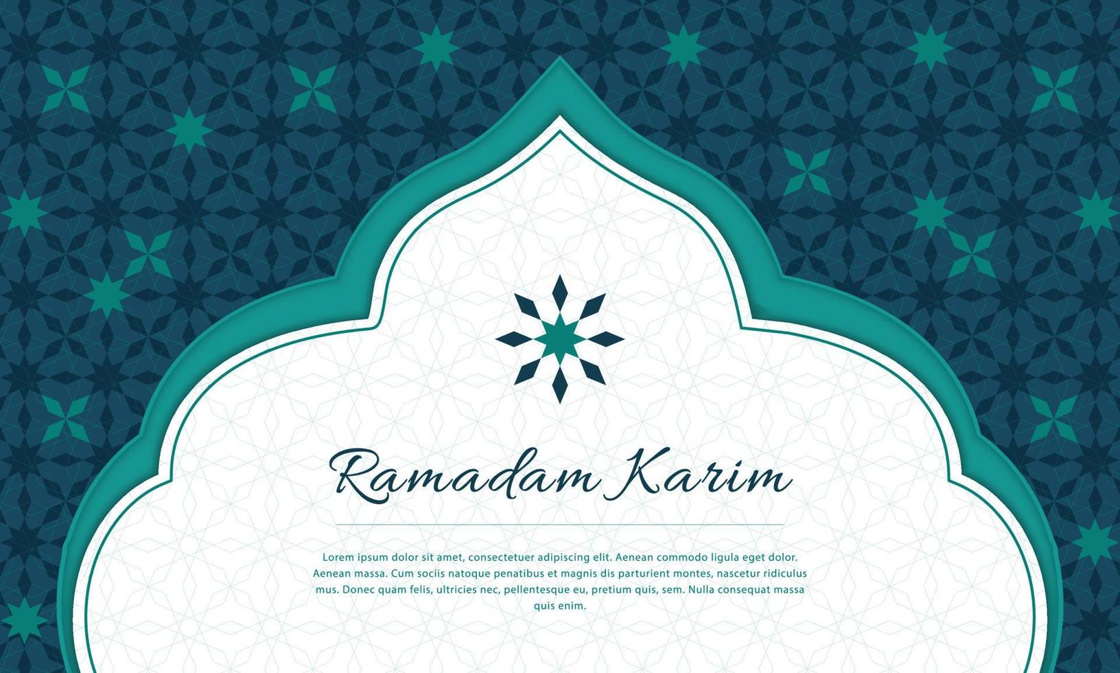 geometrischer islamischer musterillustrationshintergrund oder fahnendesign vektor