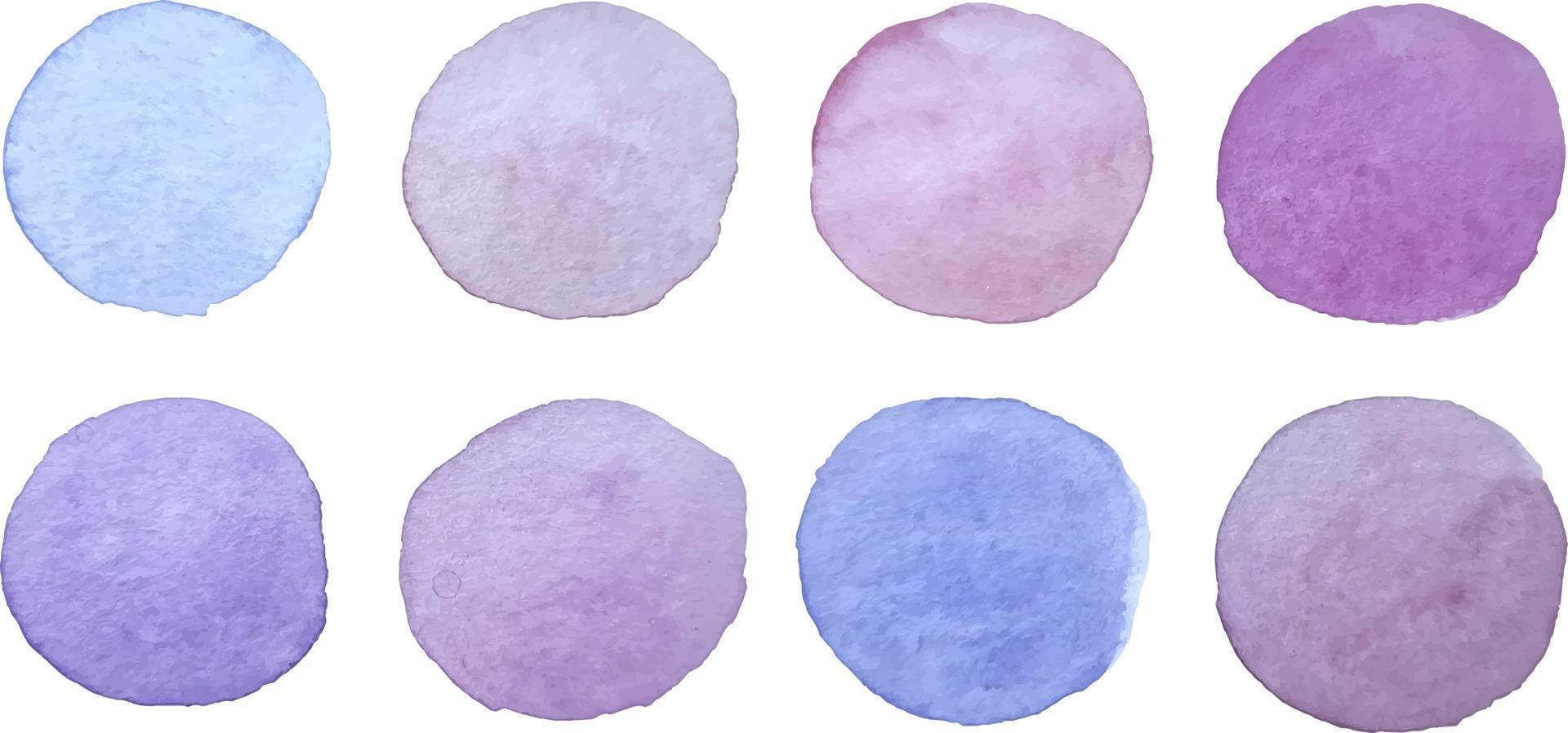 Social-Media-Story-Highlight-Cover-Symbole setzen Aquarell-Lavendel-Palettenflecken vektor