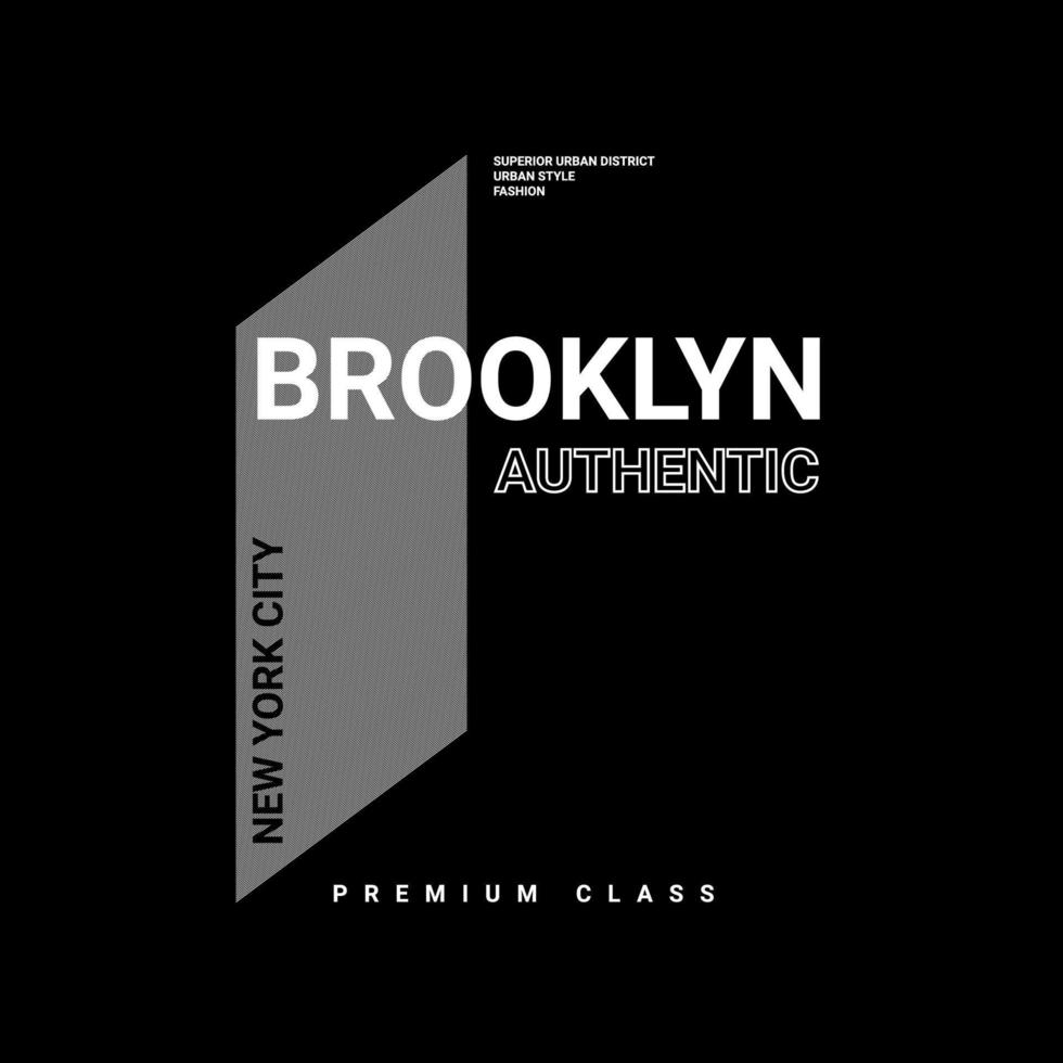 brooklyn skrivdesign, lämplig för screentryck av t-shirts, kläder, jackor och andra vektor