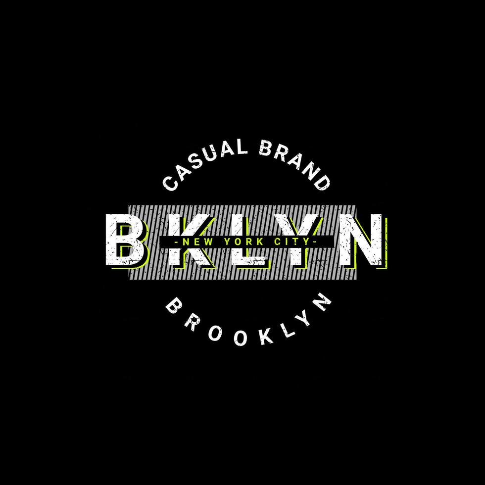 brooklyn skrivdesign, lämplig för screentryck av t-shirts, kläder, jackor och andra vektor