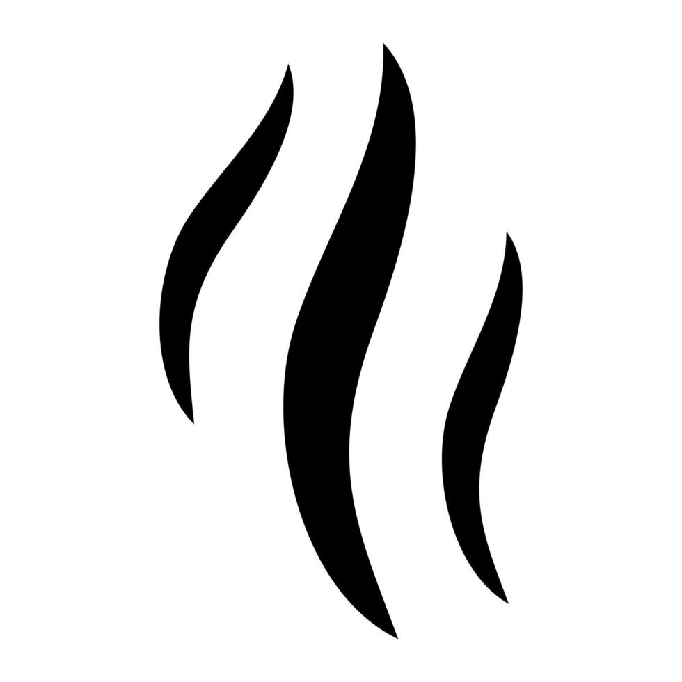 Aroma-Glyphe-Symbol vektor