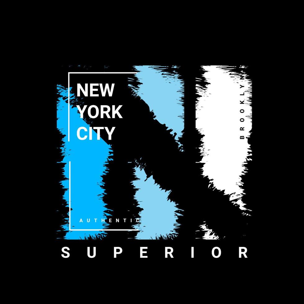 new york city skrivdesign, lämplig för screentryck av t-shirts, kläder, jackor och andra vektor