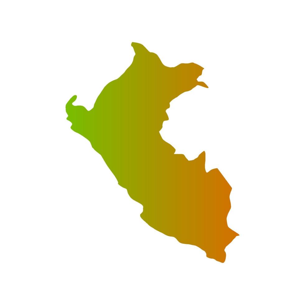 Peru-Karte illustriert vektor