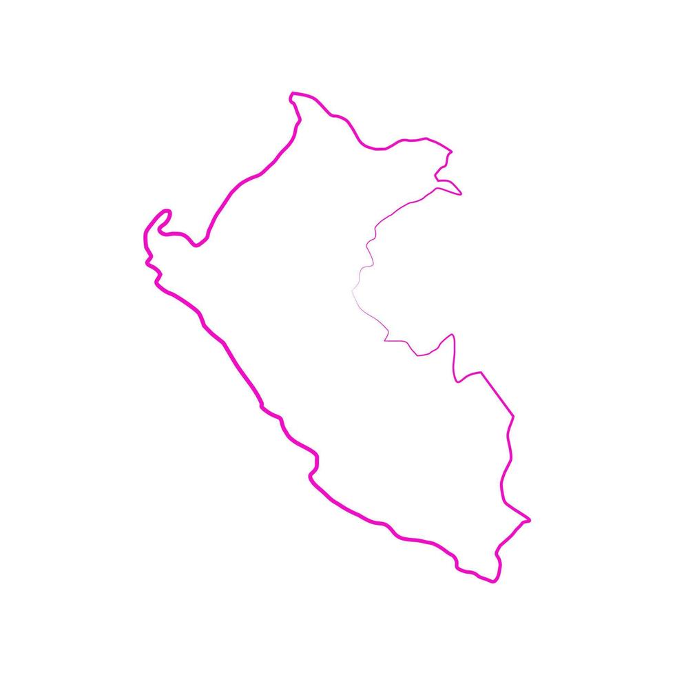 Peru-Karte illustriert vektor