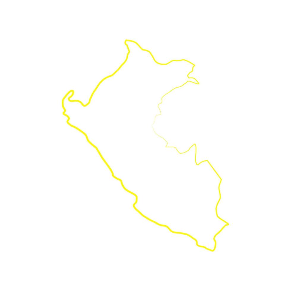 Peru-Karte illustriert vektor