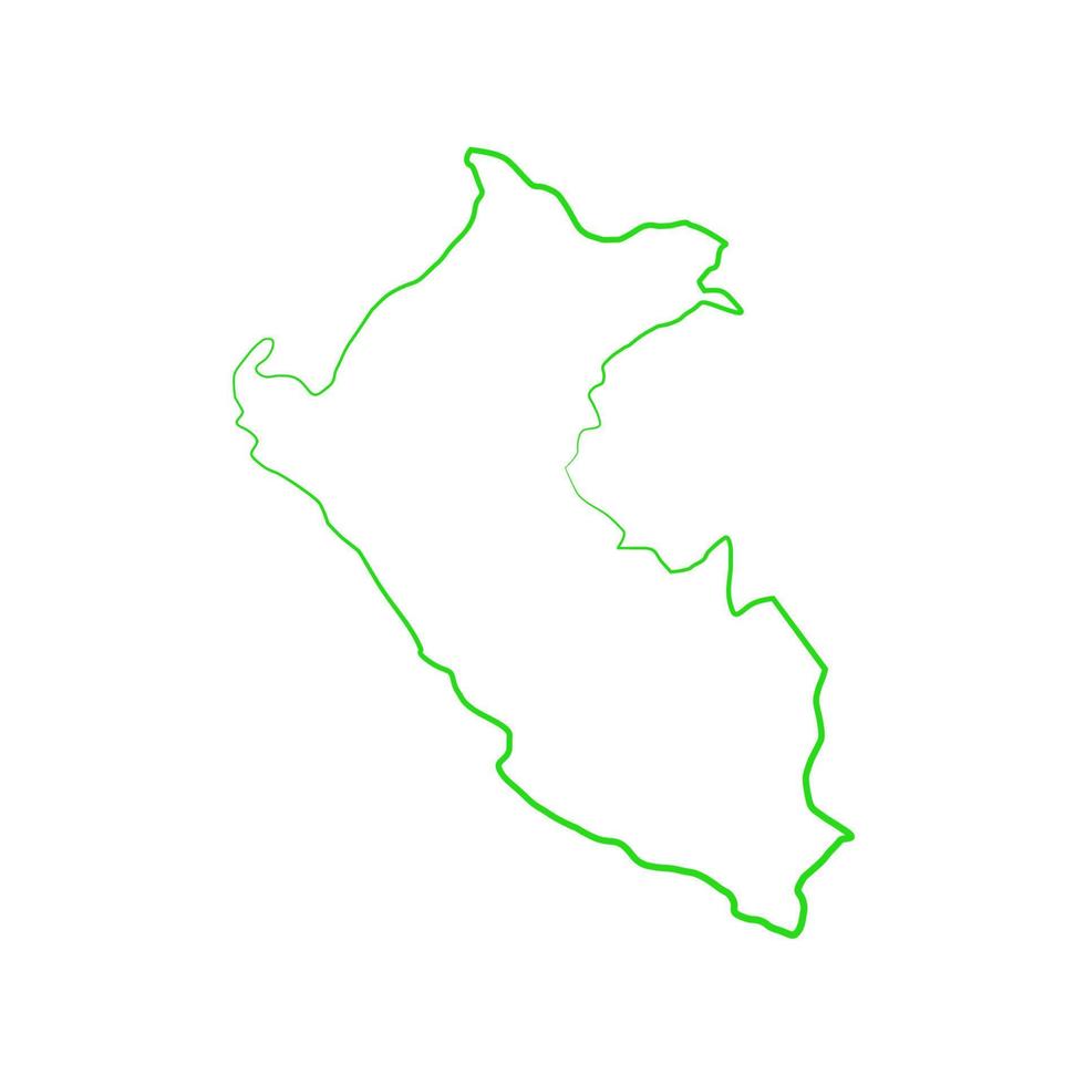 Peru-Karte illustriert vektor