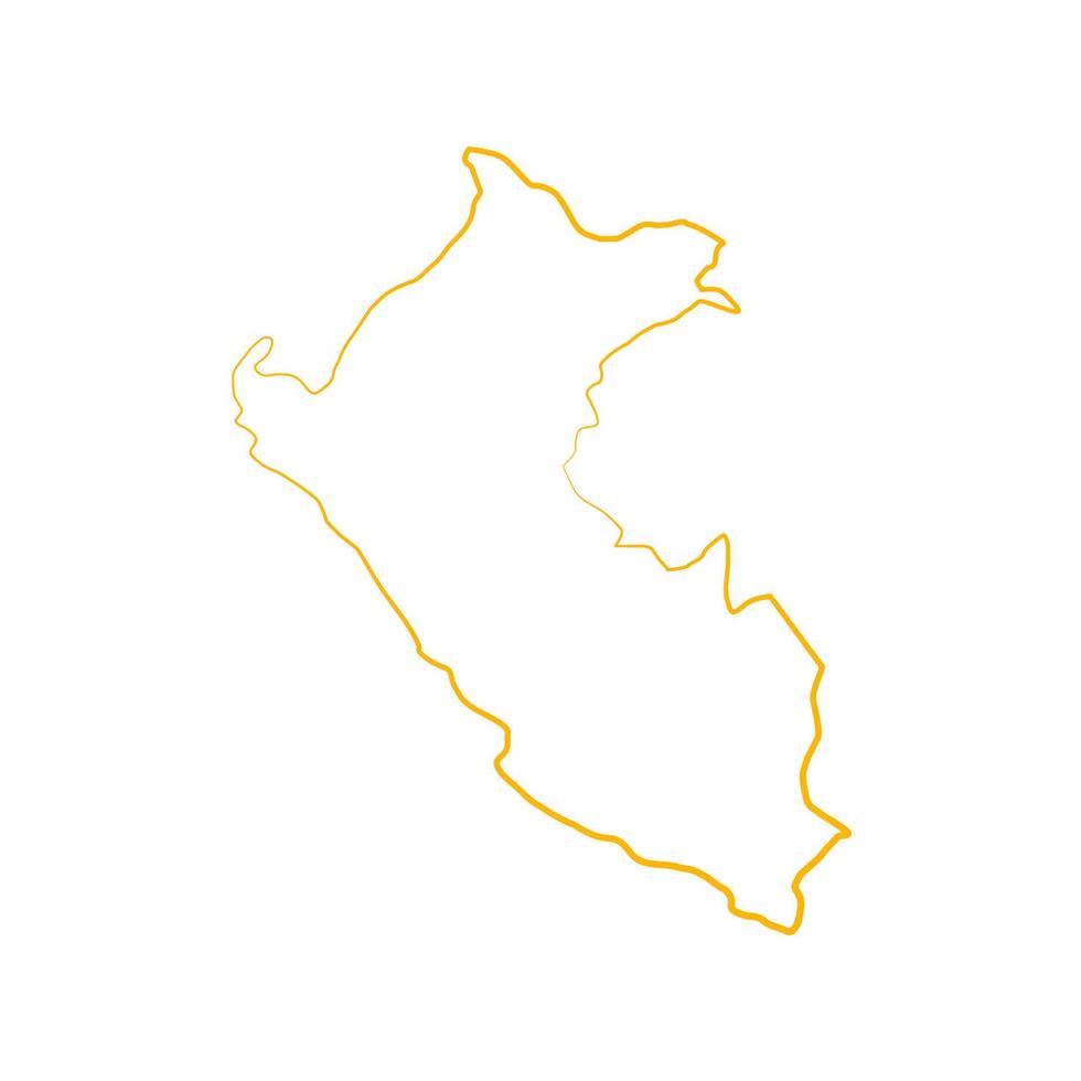 Peru-Karte illustriert vektor