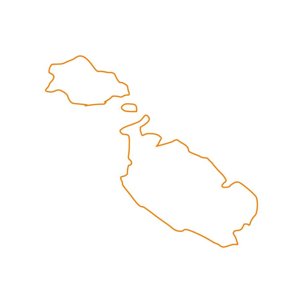 Malta-Karte illustriert vektor