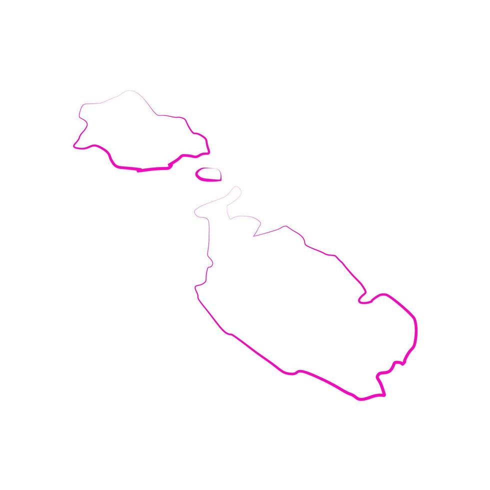 Malta-Karte illustriert vektor