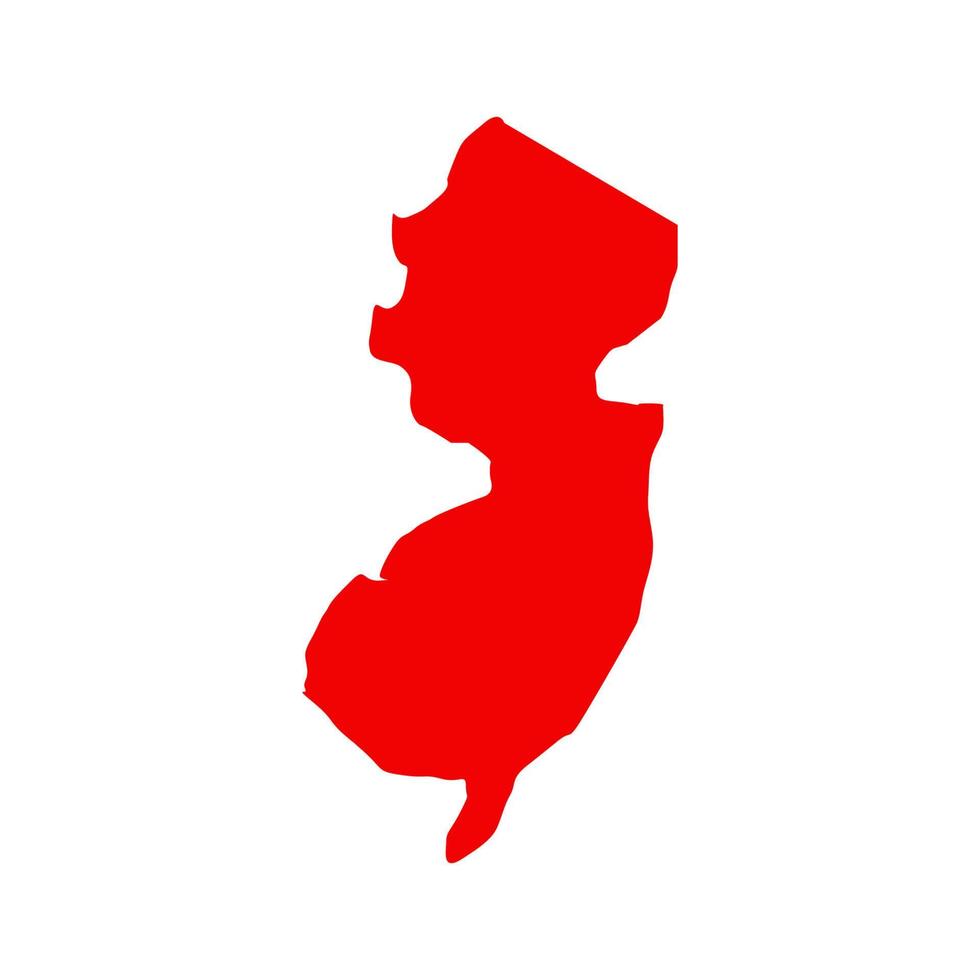 New-Jersey-Karte illustriert vektor