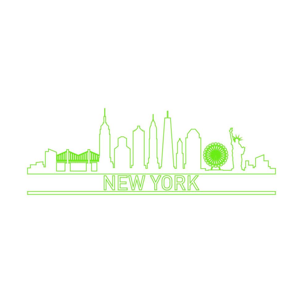 Skyline von New York illustriert vektor