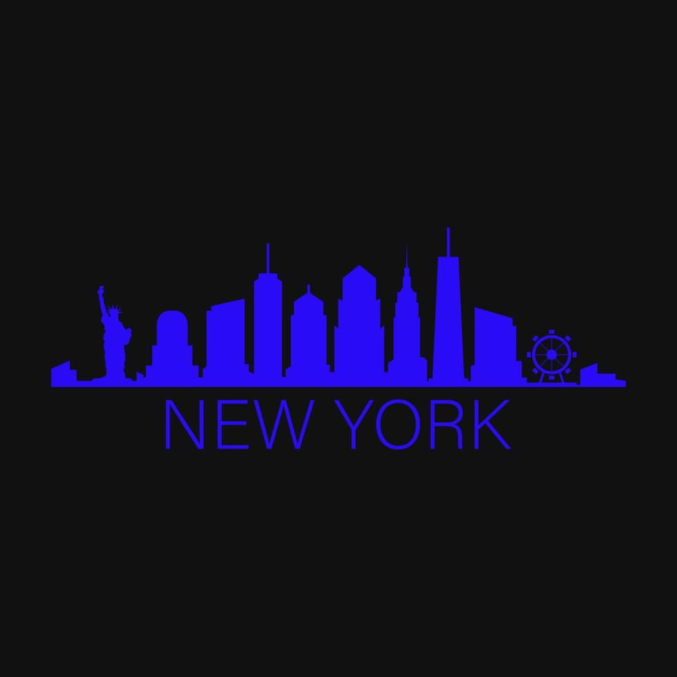 New Yorks skyline illustrerad vektor