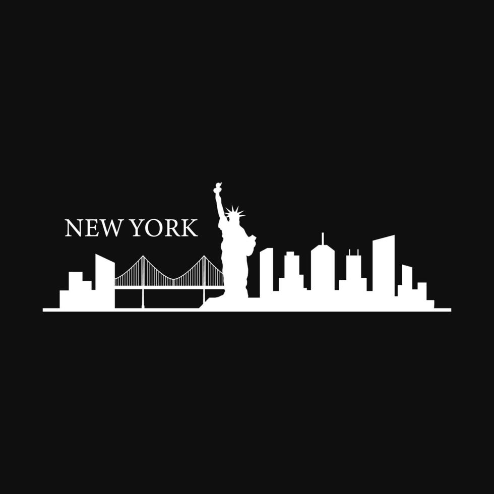 Skyline von New York illustriert vektor