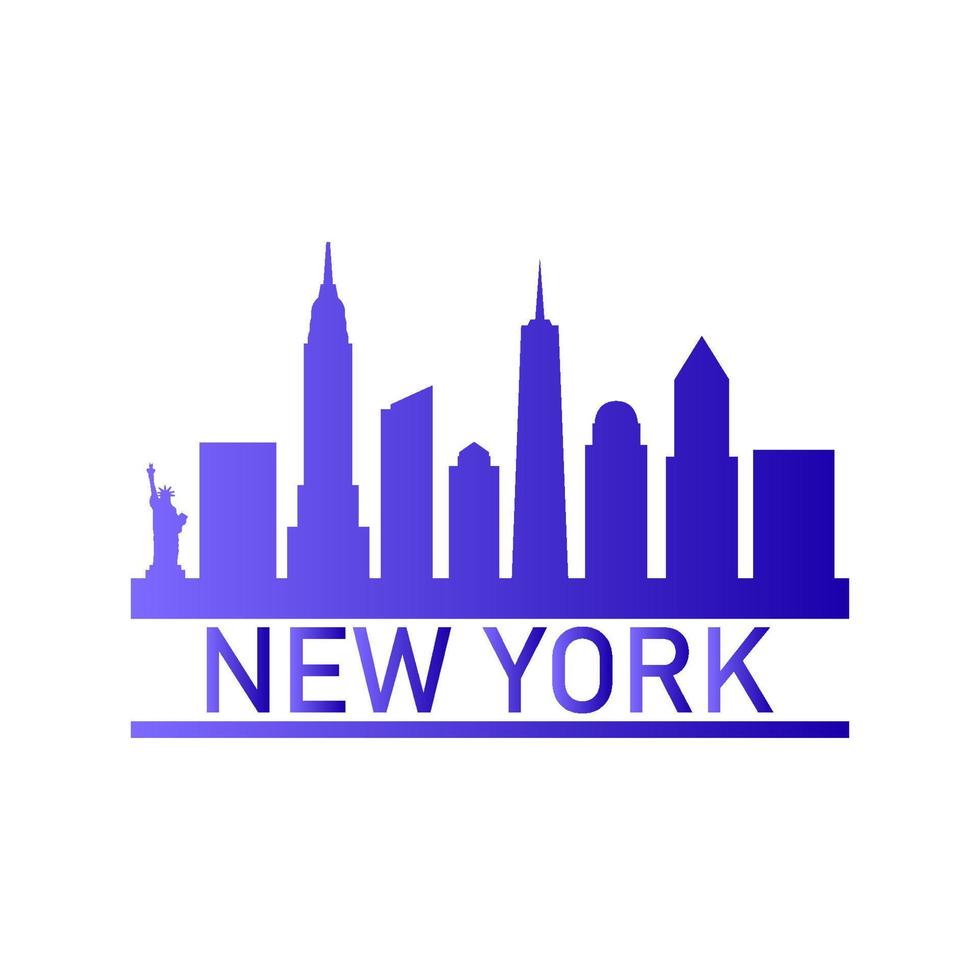 Skyline von New York illustriert vektor