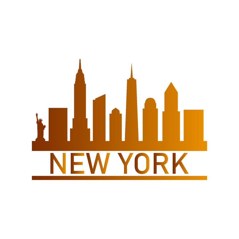 Skyline von New York illustriert vektor