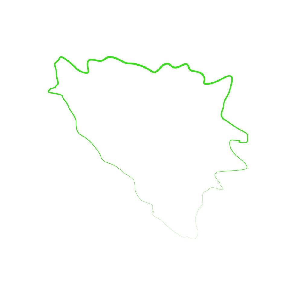 Illustrierte Karte von Bosnien vektor