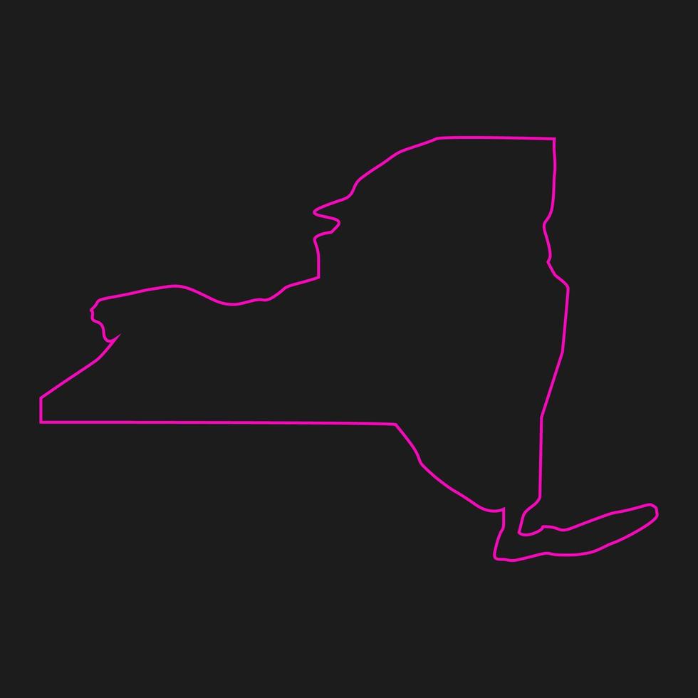 new york karte illustriert vektor