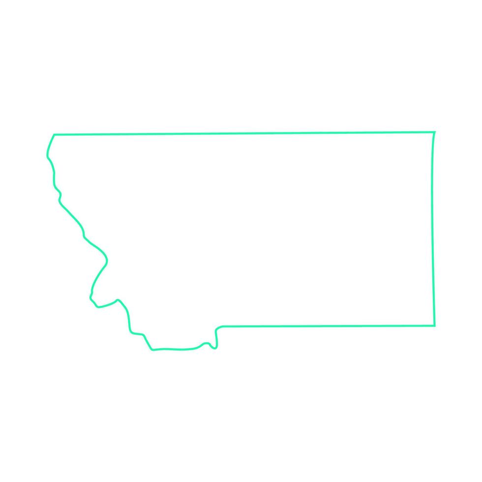 Montana-Karte illustriert vektor