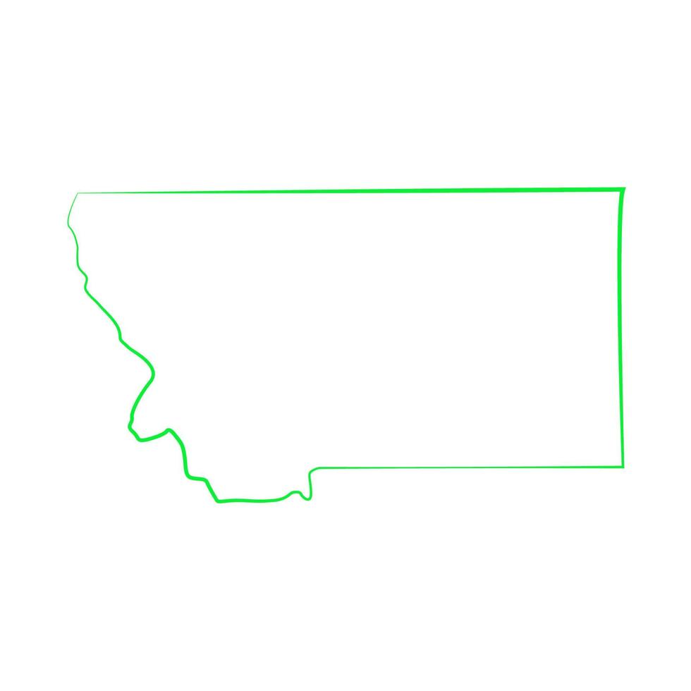 Montana-Karte illustriert vektor