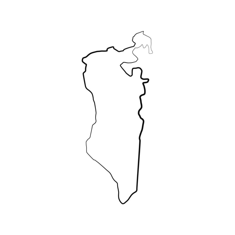 Bahrain karta illustrerad vektor