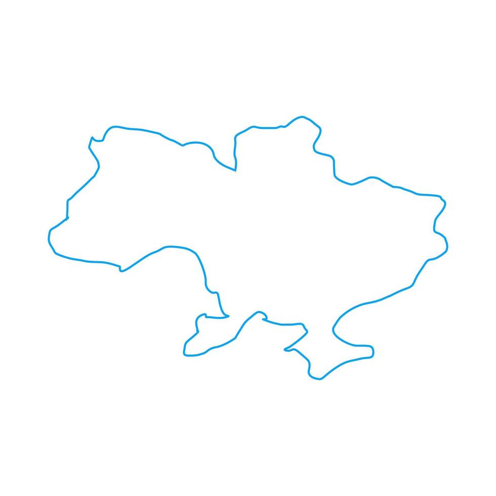 ukrainische karte illustriert vektor