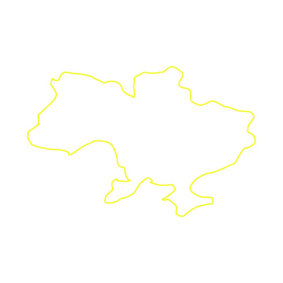 ukrainische karte illustriert vektor