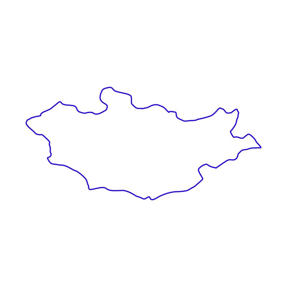 mongolei karte illustriert vektor