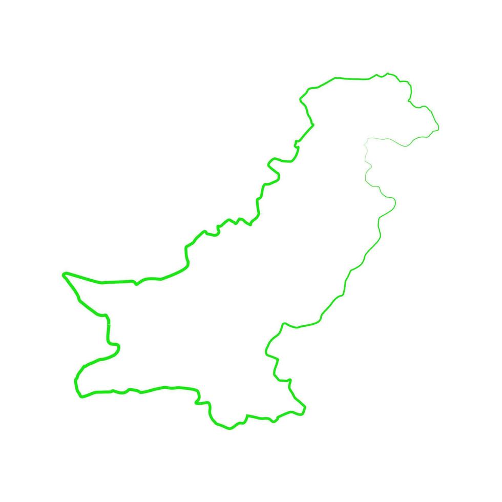 illustrerad pakistan karta vektor