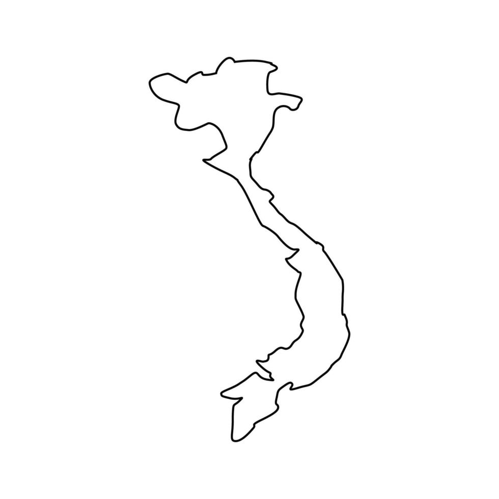 Vietnam-Karte illustriert vektor
