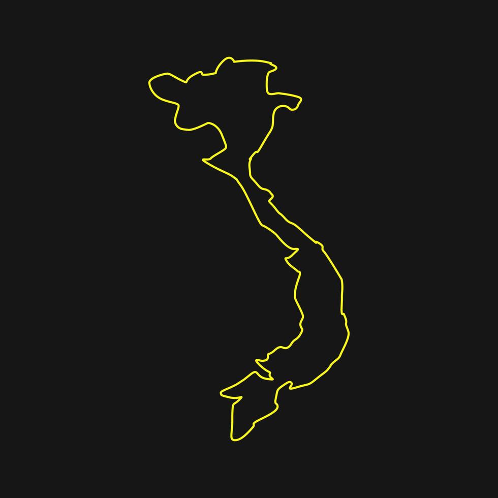 Vietnam-Karte illustriert vektor