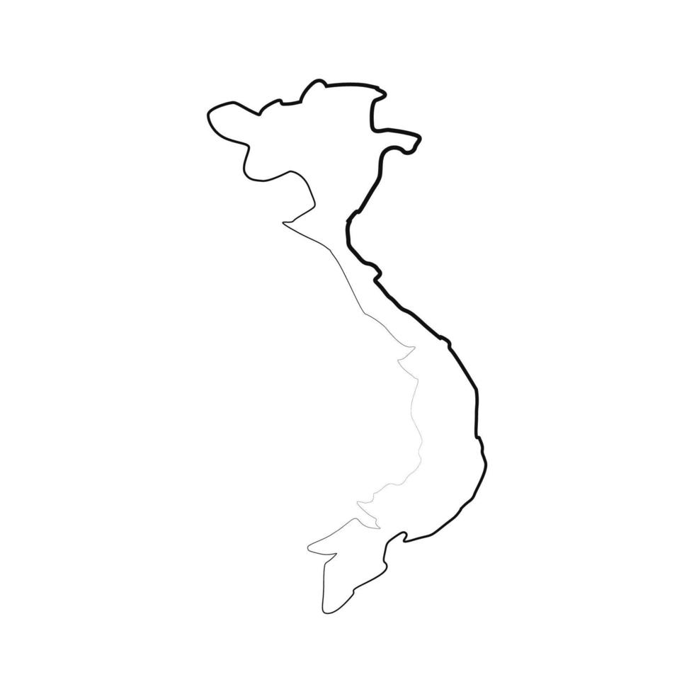 Vietnam-Karte illustriert vektor