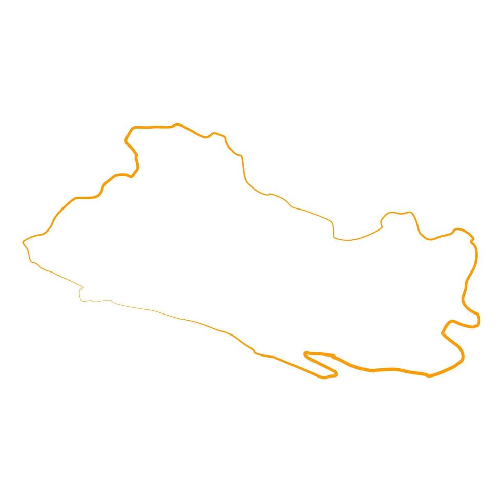 el salvador karte illustriert vektor