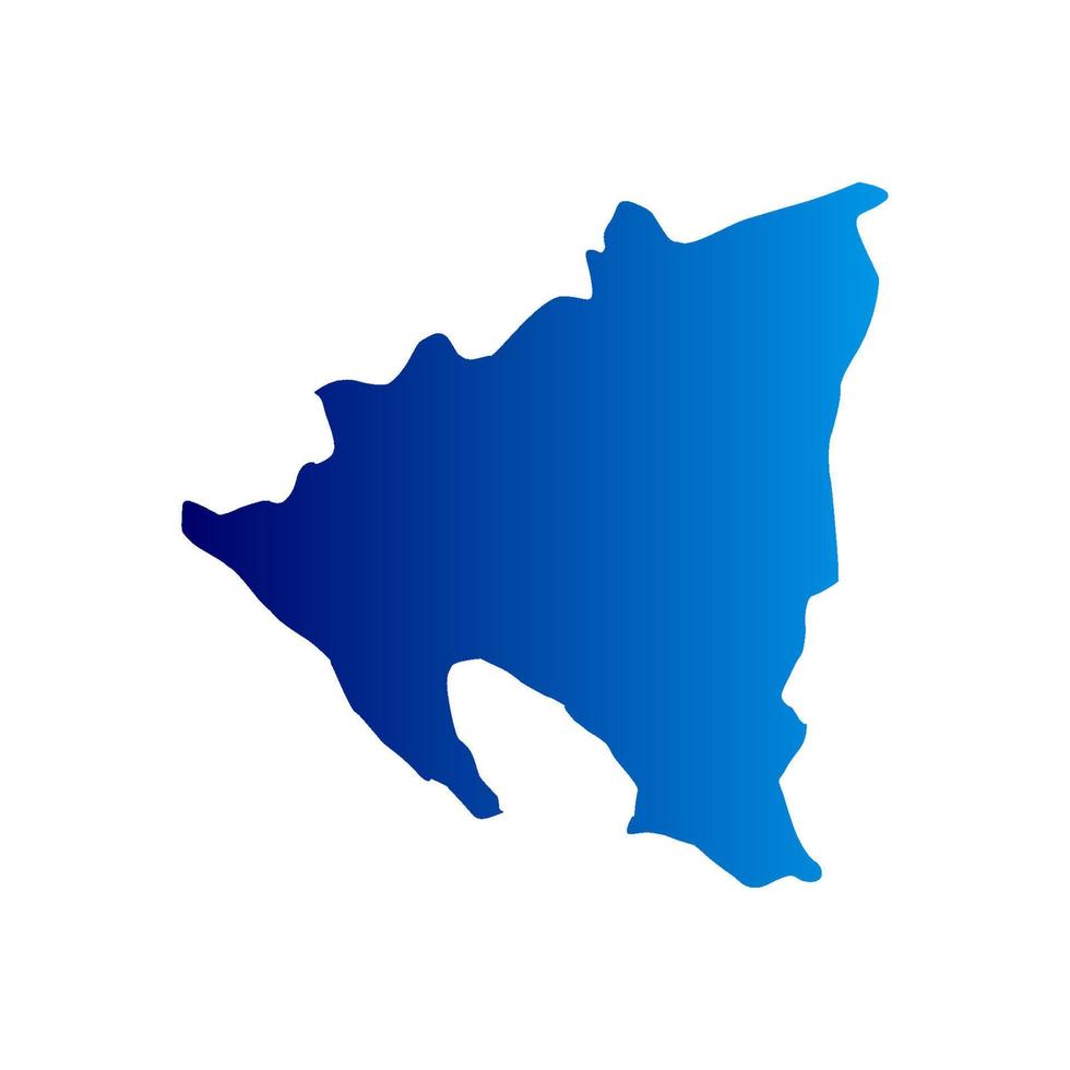Nicaragua-Karte illustriert vektor