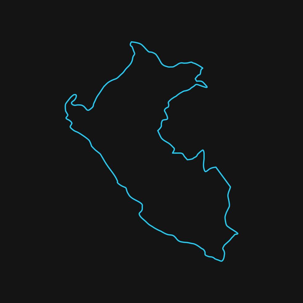 Peru-Karte illustriert vektor