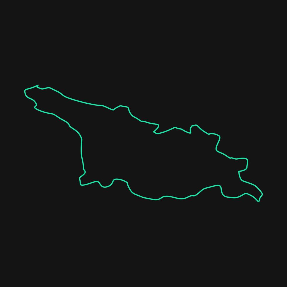 georgia karte illustriert vektor